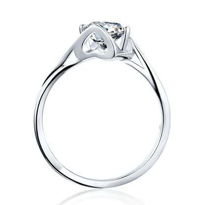 MuShan Designer Jewelry 925 Sterling Silver Ring Brilliant Moissanite Bespoke Ring for Her 18K Gold Plated MST Patent Rings