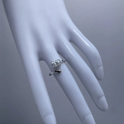 MUSHAN Luxury Jewelry 925 Sterling Silver Ring Band Women GRA Certificated Moissanite Diamond Emerald D Color Rings Fine Jewelry