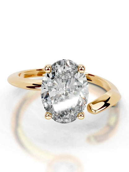 MUSHAN Bespoke Luxury Jewelry 925 Sterling Silver Ring D VVS1 Moissanite Ring for Women 18K Gold Plated MST Patent Fine Jewelry