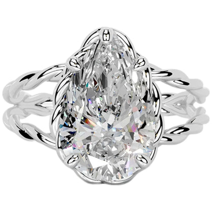 MUSHAN Custom Jewelry 925 Sterling Silver Ring Moissanite D Color VVS Luxury Noble 925 Sterling Silver Rings Diamond Accessories