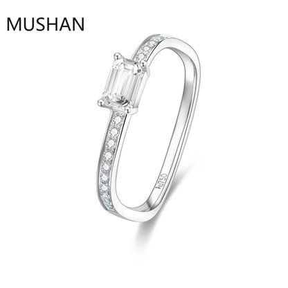 MUSHAN Luxury Custom 14K 18K Gold Rings Band Jewelry With Moissanite Diamond Lab Grown Gemstones Diamond Wedding Ring For Women