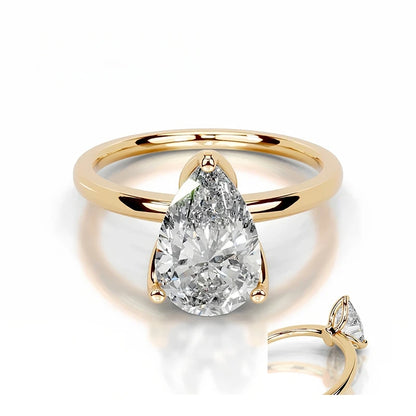 Bague de luxe sur mesure MUSHAN en argent sterling 925, alliance avec moissanite GRA de 2 carats, plaquée or 18 carats, bijou breveté MST.