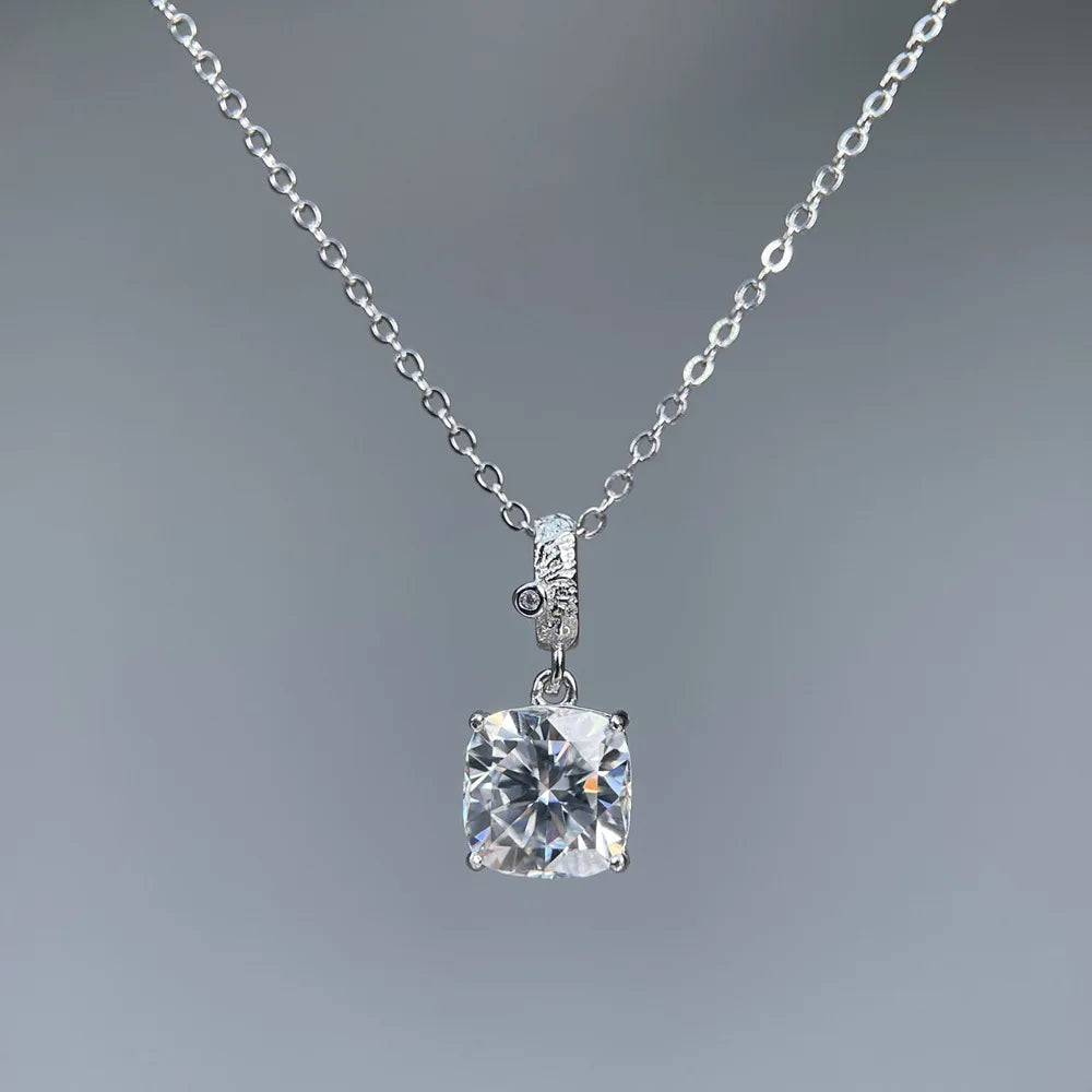MuShan Luxury MuShan L 925 Sterling Silver Necklace Zircon 7A Infinity Office for Bride Real Gold Plated Premium Jewelry Pendant