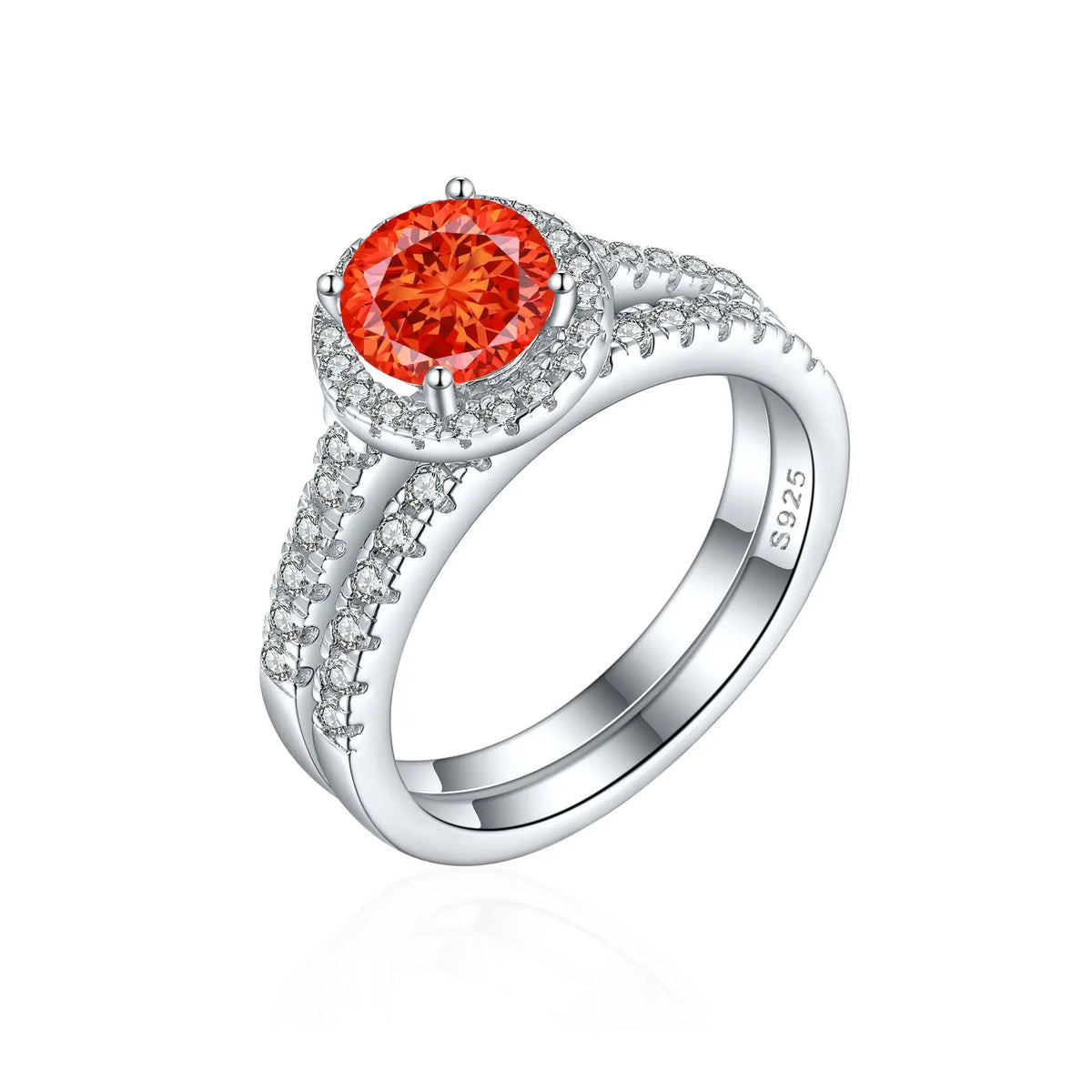 Bague de mariage MuShan Jewelry en argent sterling 925 avec diamant à haute teneur en carbone, cadeau de Noël, bijoux fins pour femmes