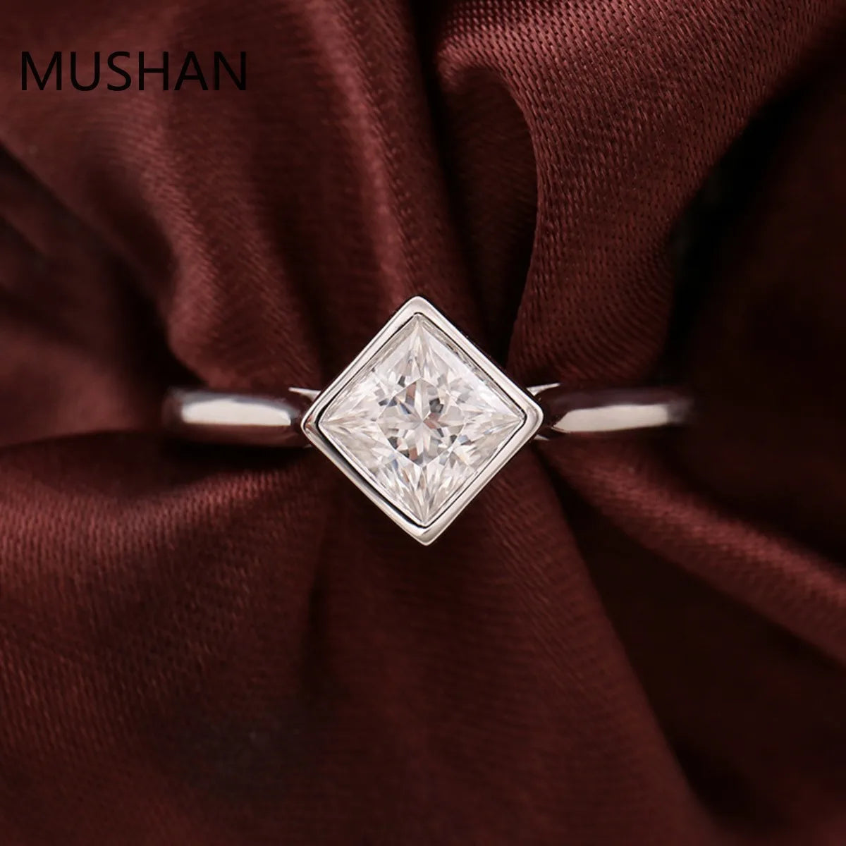 MUSHAN Luxury Custom 14K 18K Gold Rings Band Jewelry With Moissanite Diamond Lab Grown Gemstones Diamond Wedding Ring For Women