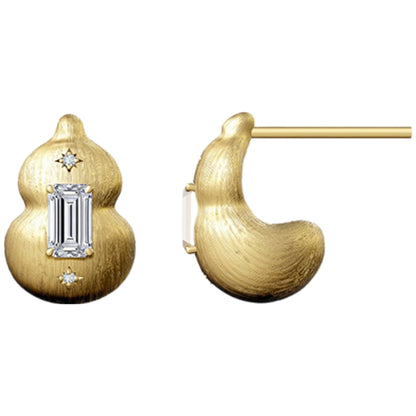 MUSHAN Joyería personalizada Pendientes de plata de ley 925, moissanita color D VVS1, pendientes de novia de amor fino, exquisitos accesorios de diamante