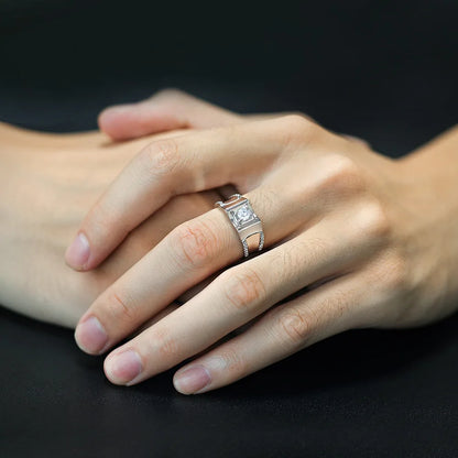 MuShan Jewelry 925 Sterling Silver Ring Wedding Band High Carbon Diamond Bridal Shower Luxury Style Women Rings Fine Jewelry