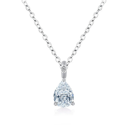 MuShan Jewelry 925 Sterling Silver Necklace Gold Chain HCD Diamonds Minimalist Style Statement Jewelry Women Necklaces Jewelry