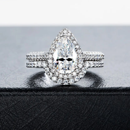 Anillo de plata de ley 925 de MuShan Luxury Jewelry, anillo de moissanita para regalo de Navidad para amigas, baño de oro de 18 quilates, anillos de alta gama con patente MST