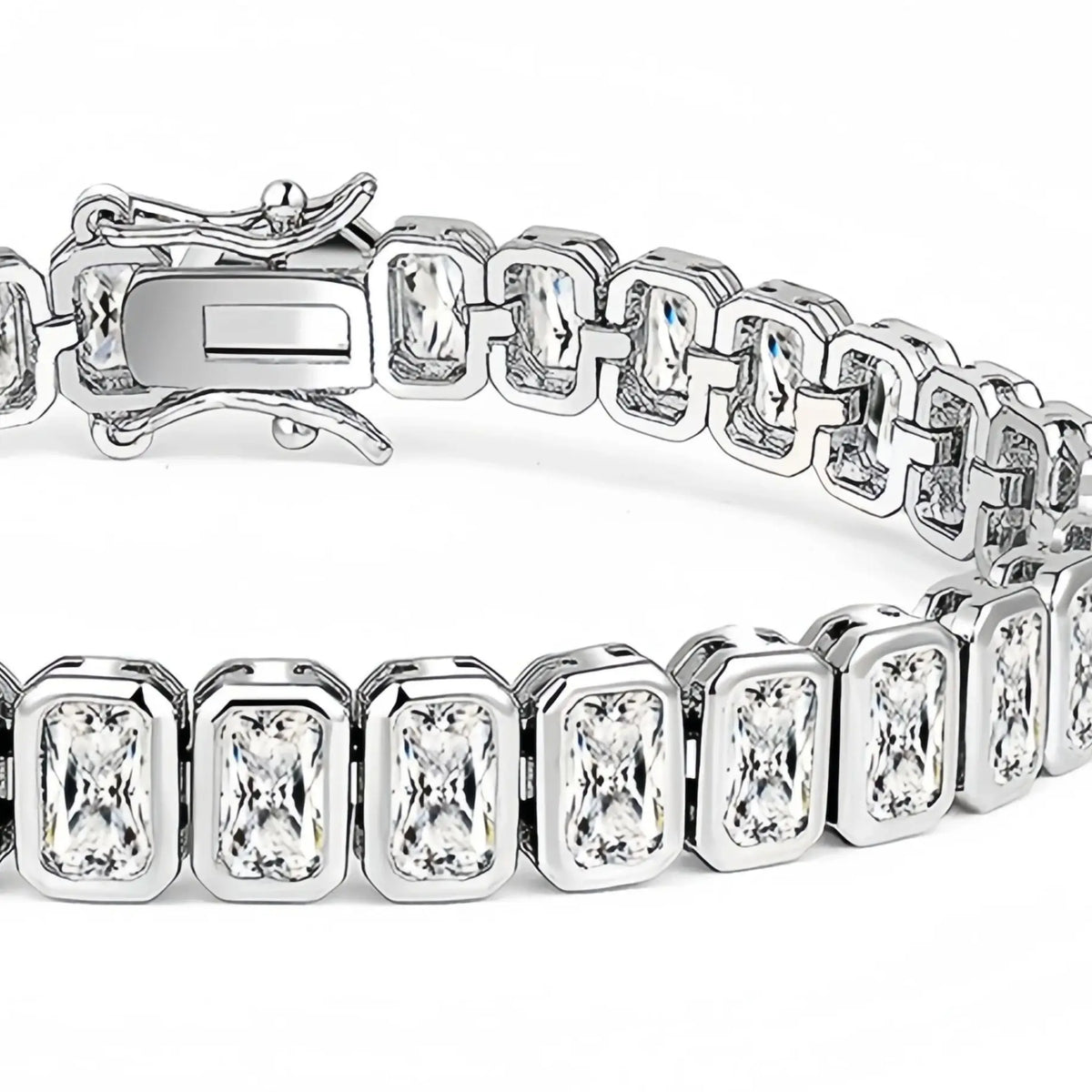 MS Luxury Jewelry 925 Sterling Silver Bracelet For Women Men HCD Gemstones Chain Tennis Bracelets Bangles S925 Fine Jewelry