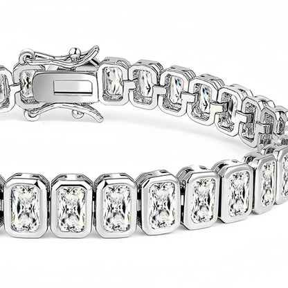 MS Luxury Jewelry 925 Sterling Silver Bracelet For Women Men HCD Gemstones Chain Tennis Bracelets Bangles S925 Fine Jewelry