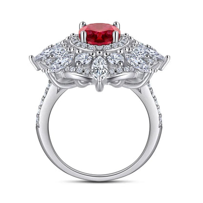 MuShan Jewelry 925 Sterling Silver Ring Wedding Band High Carbon Diamond Vintage Style Glamorous Style Women Rings Fine Jewelry