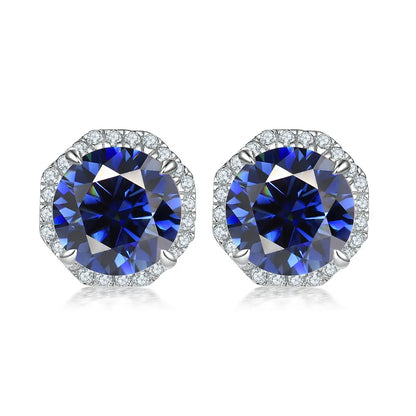 MuShan Jewelry 925 Sterling Silver Stud Earrings Dangle High Carbon Diamond Boho Premium Jewelry Women Earring Fine Jewelry