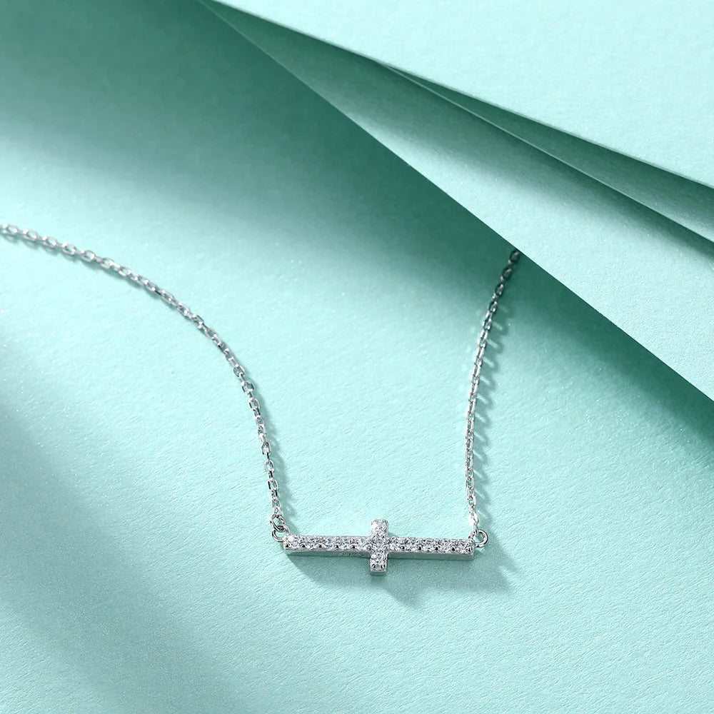 Collar de plata de ley 925 marca MuShan, colgante de joyería premium para dama, solitario de circonita 5A, chapado en oro de 18K, pieza de declaración