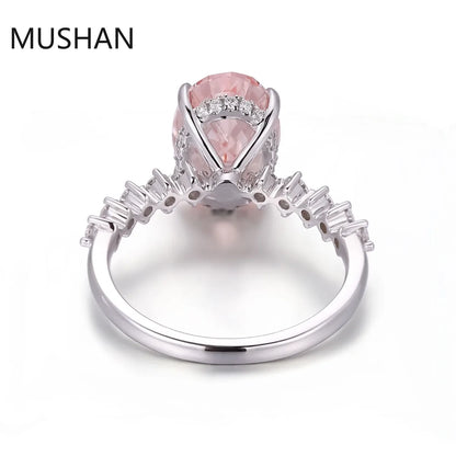 MUSHAN Luxury Custom 14K 18K Gold Rings Band Jewelry With Moissanite Diamond Lab Grown Gemstones Diamond Wedding Ring For Women