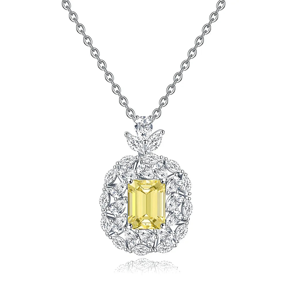 MuShan Luxury Jewelry 925 Sterling Silver Locket Pendant Moissanite Evening for Ladies Real Gold Plated MST Patent Non Tarnish