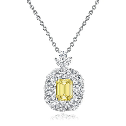 MuShan Luxury Jewelry 925 Sterling Silver Locket Pendant Moissanite Evening for Ladies Real Gold Plated MST Patent Non Tarnish