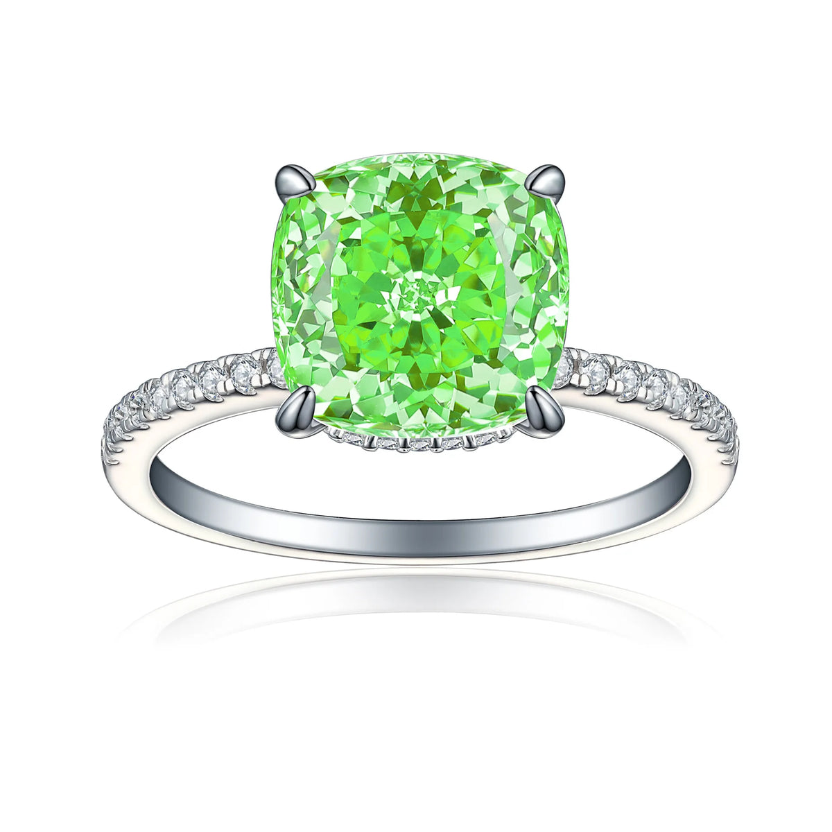 MuShan Jewelry 925 Sterling Silver Ring Wedding Band High Carbon Diamond Engagement Party  Her Gift Women Rings Fine Jewelry