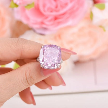 Bague de fiançailles de luxe MuShan Jewelry en argent sterling 925, anneau avec zircon cubique 7A, bague anniversaire pour femme, cadeau