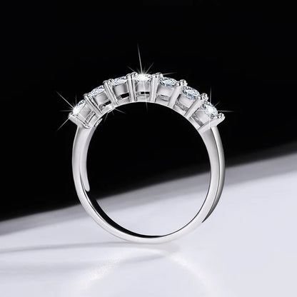 MuShan Designer Jewelry 925 Sterling Silver Ring VVS Moissanite Gift Ring for Spouse 18K Gold Plated MST Patent Fine Jewellery