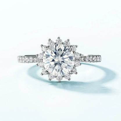 MUHAN Luxury Jewelry  925 Sterling Silver Ring Wedding Band  Women GRA Certificate Moissanite Diamond Rings D Color Fine Jewelry