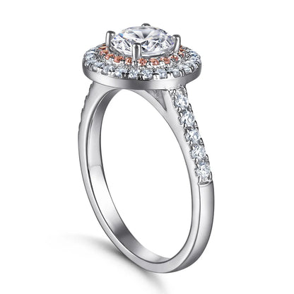 MuShan Jewelry 925 Sterling Silver Rings Bands Engagement Ring 5A Cubic Zirconia Premium Anniversary Rings Bands  Women Gift