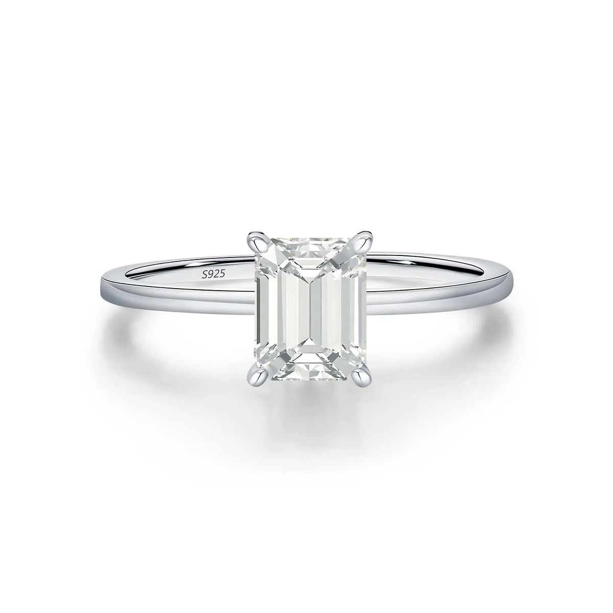 MuShan Designer Jewelry 925 Sterling Silver Ring Lab Grown Emerald Oval Modern Ring for Women 18K Gold Plated Anniversary Rings