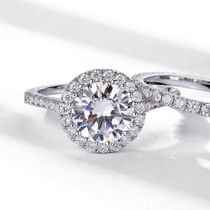 MUHAN Luxury Jewelry  925 Sterling Silver Ring Wedding Band  Women GRA Certificate Moissanite Diamond Rings D Color Fine Jewelry