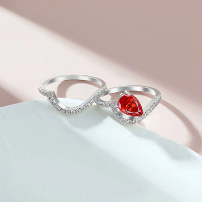 MuShan Jewelry 925 Sterling Silver Ring Wedding Band High Carbon Diamond Gift  Her Girlfriend Gift Women Rings Fine Jewelry