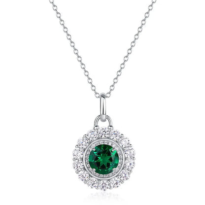 MuShan Jewelry 925 Sterling Silver Necklace Lab Grown Ruby Cushion Evening Wear for Women 18K Gold Plated Anniversary Necklace