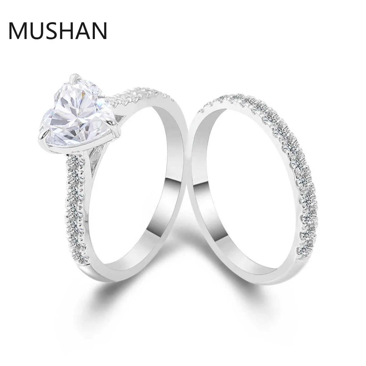 MUSHAN Luxury Custom 14K 18K Gold Rings Band Jewelry With Moissanite Diamond Lab Grown Gemstones Diamond Wedding Ring For Women