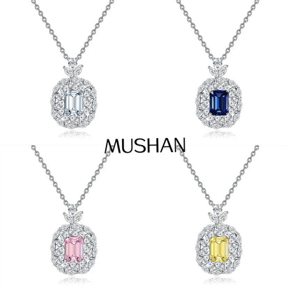 MuShan Luxury Jewelry 925 Sterling Silver Locket Pendant Moissanite Evening for Ladies Real Gold Plated MST Patent Non Tarnish