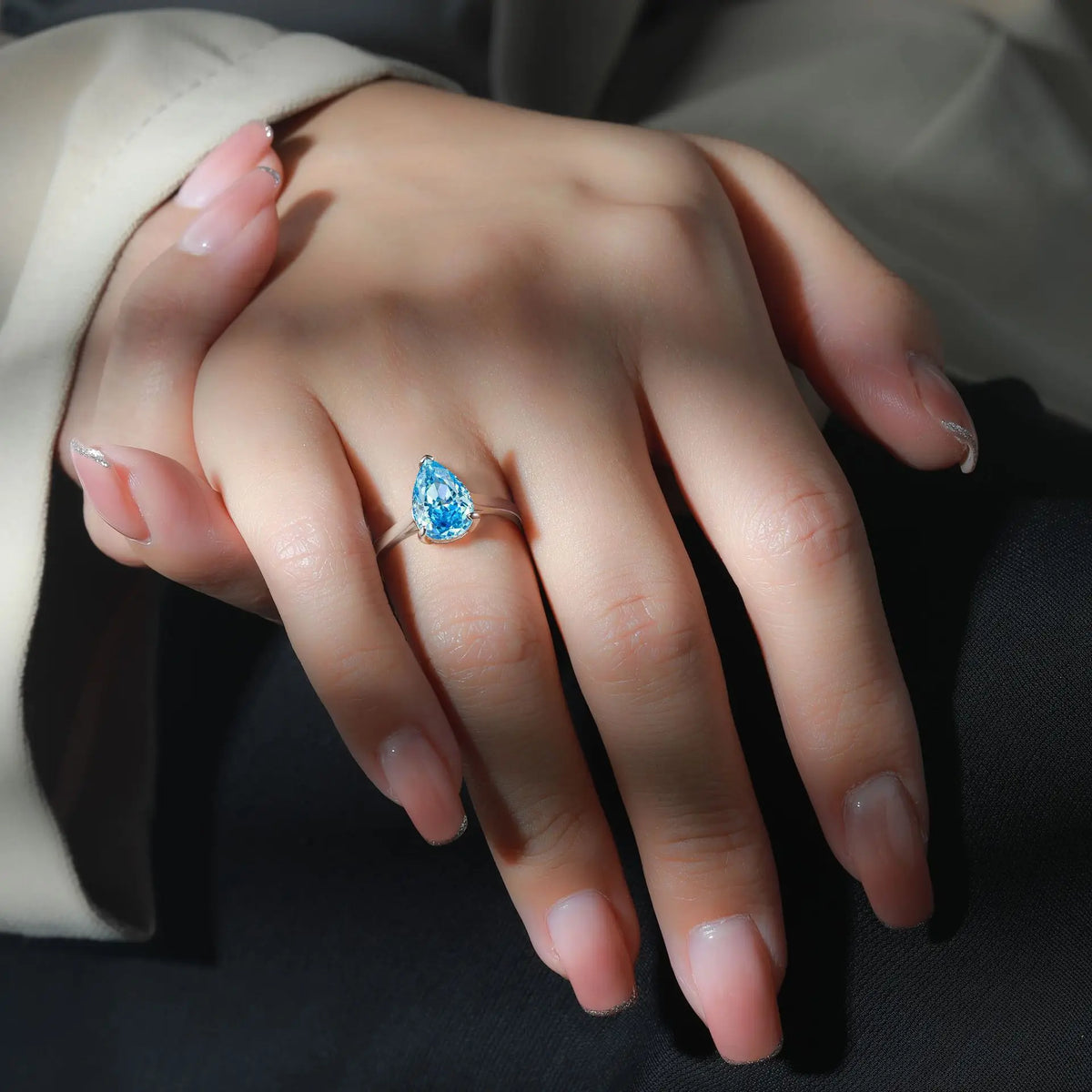Bague de mariage MuShan Jewelry en argent sterling 925, style luxueux avec diamant à haute teneur en carbone, bijou élégant pour femme, joaillerie fine
