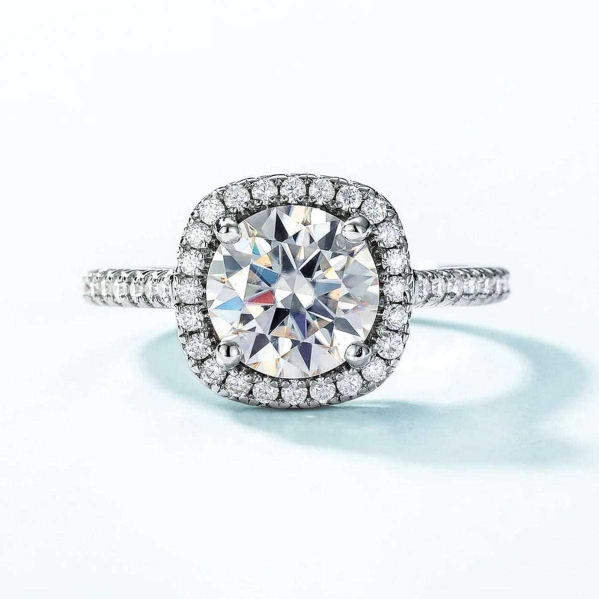 MUHAN Luxury Jewelry  925 Sterling Silver Ring Wedding Band  Women GRA Certificate Moissanite Diamond Rings D Color Fine Jewelry