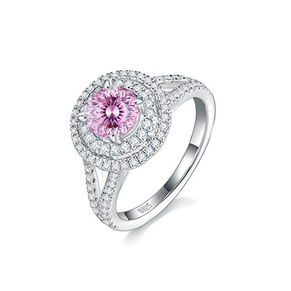 MuShan Jewelry 925 Sterling Silver Ring Wedding Band HCD Gemstones Daughter Gift Statement Jewelry Women Rings Fine Jewelry