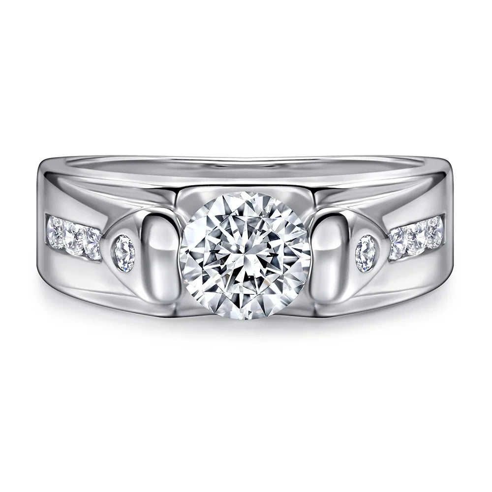 Anillos de compromiso de plata de ley 925 de MuShan Jewelry, alianzas con circonita cúbica 7A, anillos de aniversario, regalo para mujer