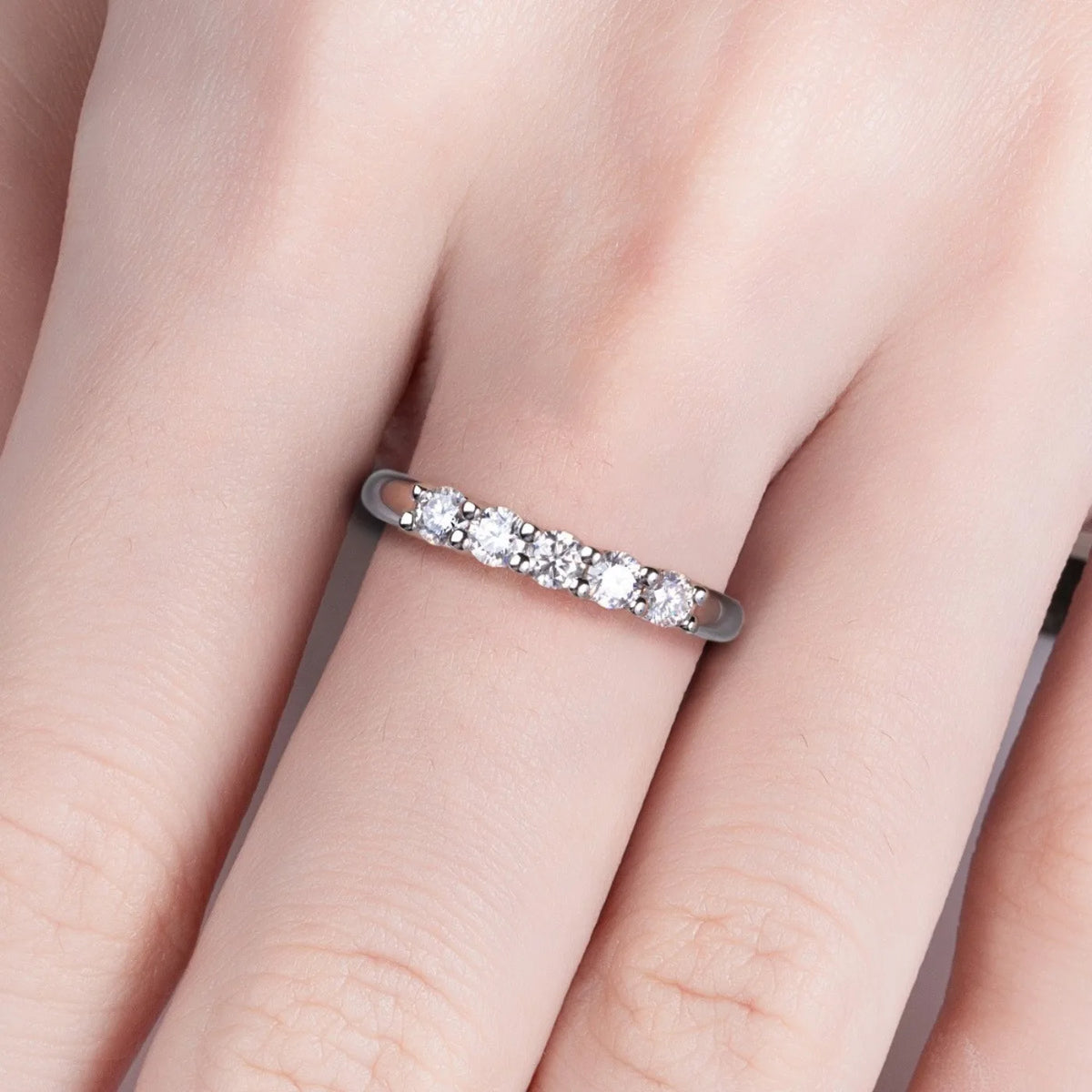 MUHAN Luxury Jewelry  925 Sterling Silver Ring Wedding Band  Women GRA Certificate Moissanite Diamond Rings D Color Fine Jewelry