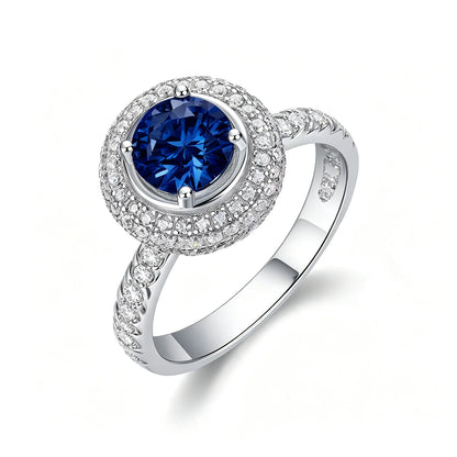 MUSHAN Custom Jewelry 925 Sterling Silver Ring Band 1ct Lab Grown Gemstones Ruby Emerald Sapphire Rings Jewelry