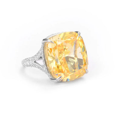 Bague de fiançailles de luxe MuShan Jewelry en argent sterling 925, anneau avec zircon cubique 7A, bague anniversaire pour femme, cadeau