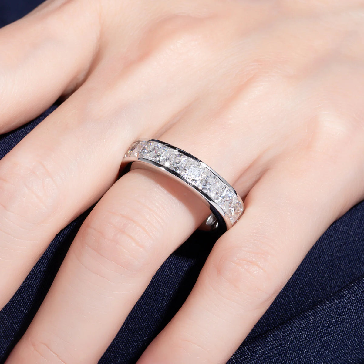Bague de luxe MuShan en argent sterling 925, anneau formel avec moissanite couleur D pour sœur, plaqué or 18 carats, bijou breveté MST