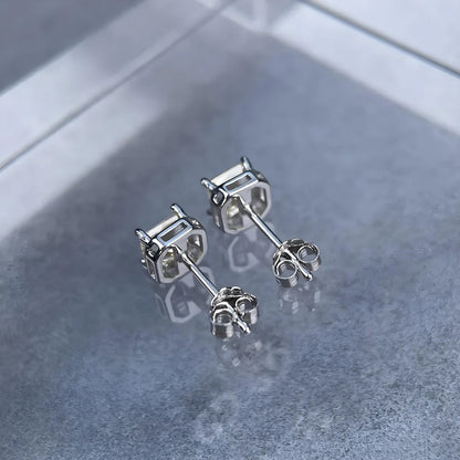 MuShan Jewelry 925 Sterling Silver Stud Earrings Dangle HCD Gemstones Valentine Gift Bachelorette Gift Women Earring Fine Jewelr