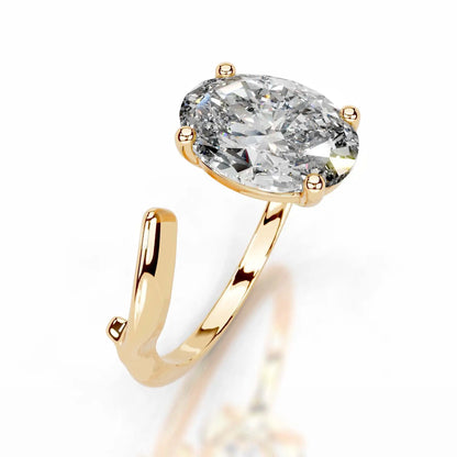MUSHAN Bespoke Luxury Jewelry 925 Sterling Silver Ring D VVS1 Moissanite Ring for Women 18K Gold Plated MST Patent Fine Jewelry