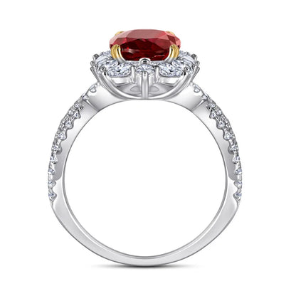 Anillo de boda de plata de ley 925 de MuShan Jewelry, anillo con diamante de alto carbono, regalo para damas de honor, estilo moderno, anillos para mujer, joyería fina