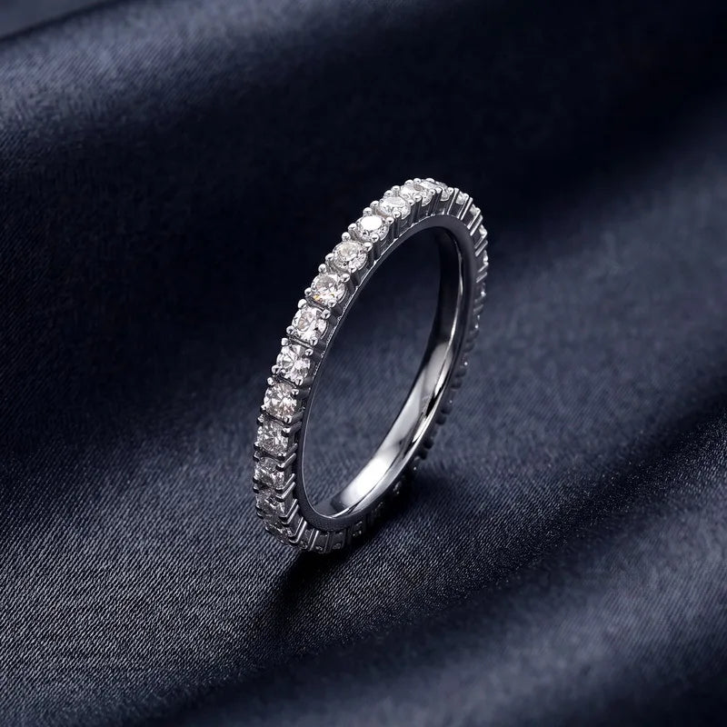 MUSHAN Custom Luxury Diamond Rings Jewelry IGI Certificated for Women 925 Sterling Silver Lab Grown Diamond Ring Band HPHT CVD