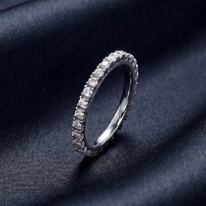 MUSHAN Custom Luxury Diamond Rings Jewelry IGI Certificated for Women 925 Sterling Silver Lab Grown Diamond Ring Band HPHT CVD