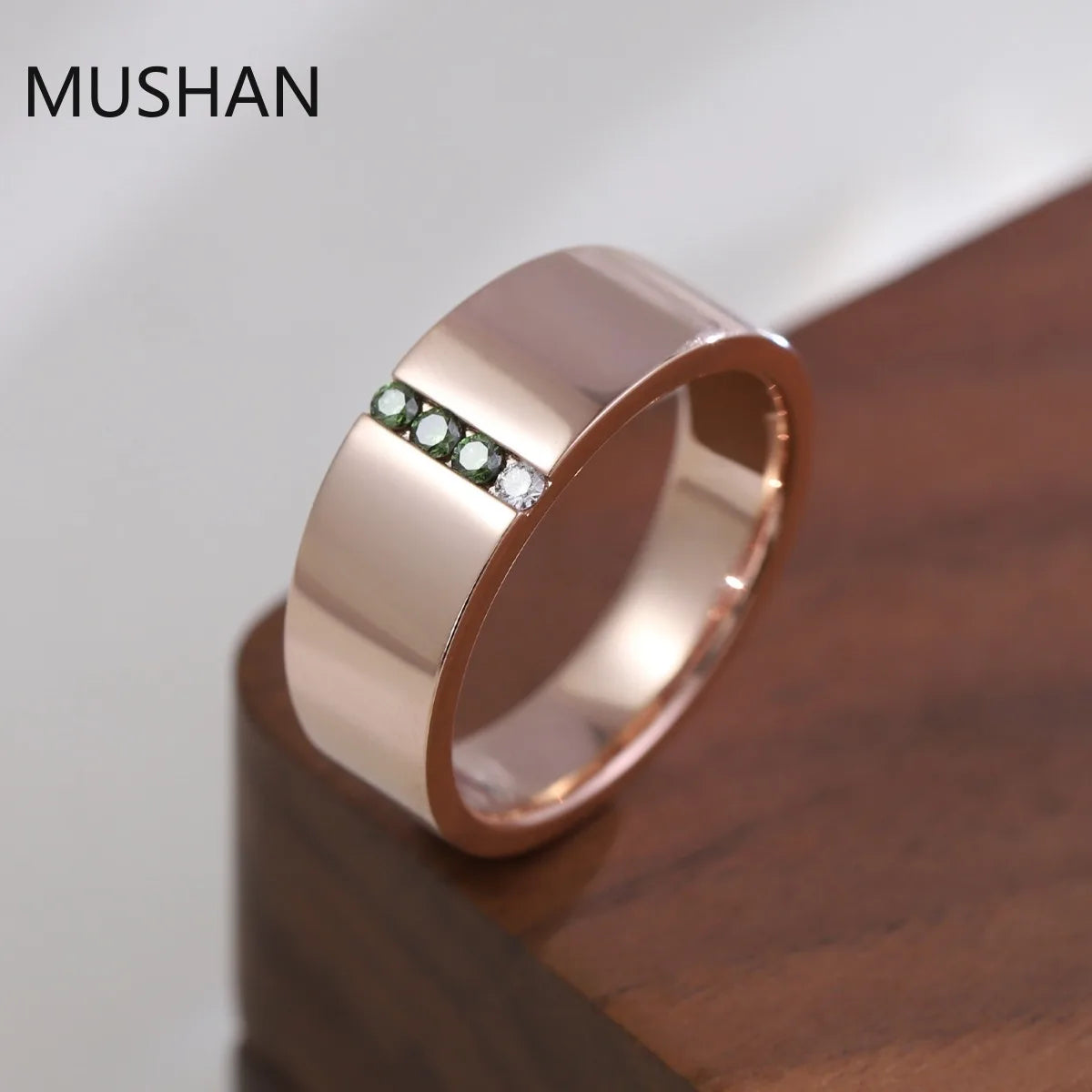 MUSHAN Luxury Custom Jewelry 925 Sterling Silver 10K14K 18K Gold Rings Band D Color Moissanite Diamond Wedding Ring For Women
