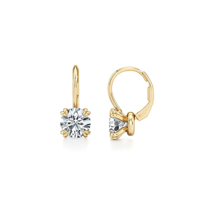 MUSHAN Custom Jewelry 925 Sterling Silver Earring Moissanite D Color VVS1 Fine Noble 925 Sterling Silver Earrings Diamond