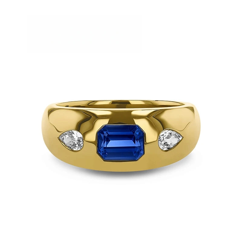 MUSHAN Bespoke Luxury Jewelry 925 Sterling Silver Rings Lab Grown Ruby Sapphire Moissanite Ring Bands MST Patented Fine Jewelry