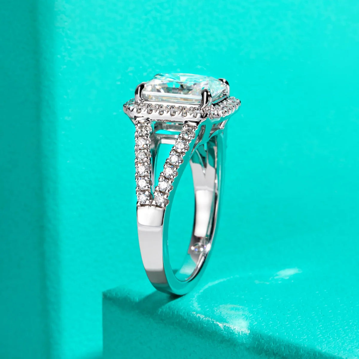 MUHAN Luxury Jewelry  925 Sterling Silver Ring Wedding Band  Women GRA Certificate Moissanite Diamond Rings D Color Fine Jewelry