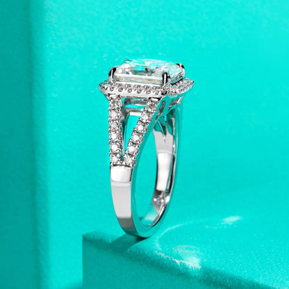 MUHAN Luxury Jewelry  925 Sterling Silver Ring Wedding Band  Women GRA Certificate Moissanite Diamond Rings D Color Fine Jewelry